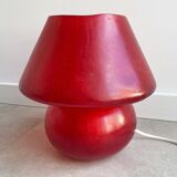 Large vintage fiberglass mushroom table lamp