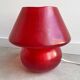 Large vintage fiberglass mushroom table lamp