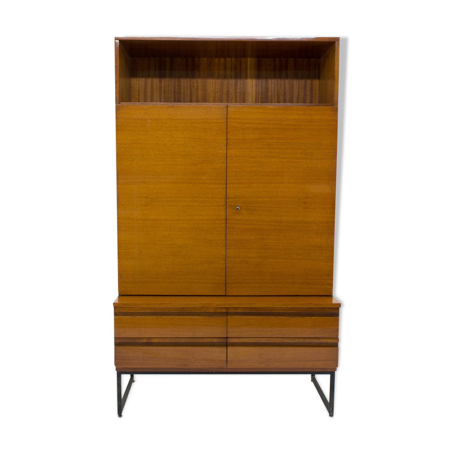 Belmondo cabinet with shelves and drawers in high gloss finish, 1970