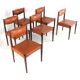 Set of 6 rosewood dining chairs 'Cellemuiden'