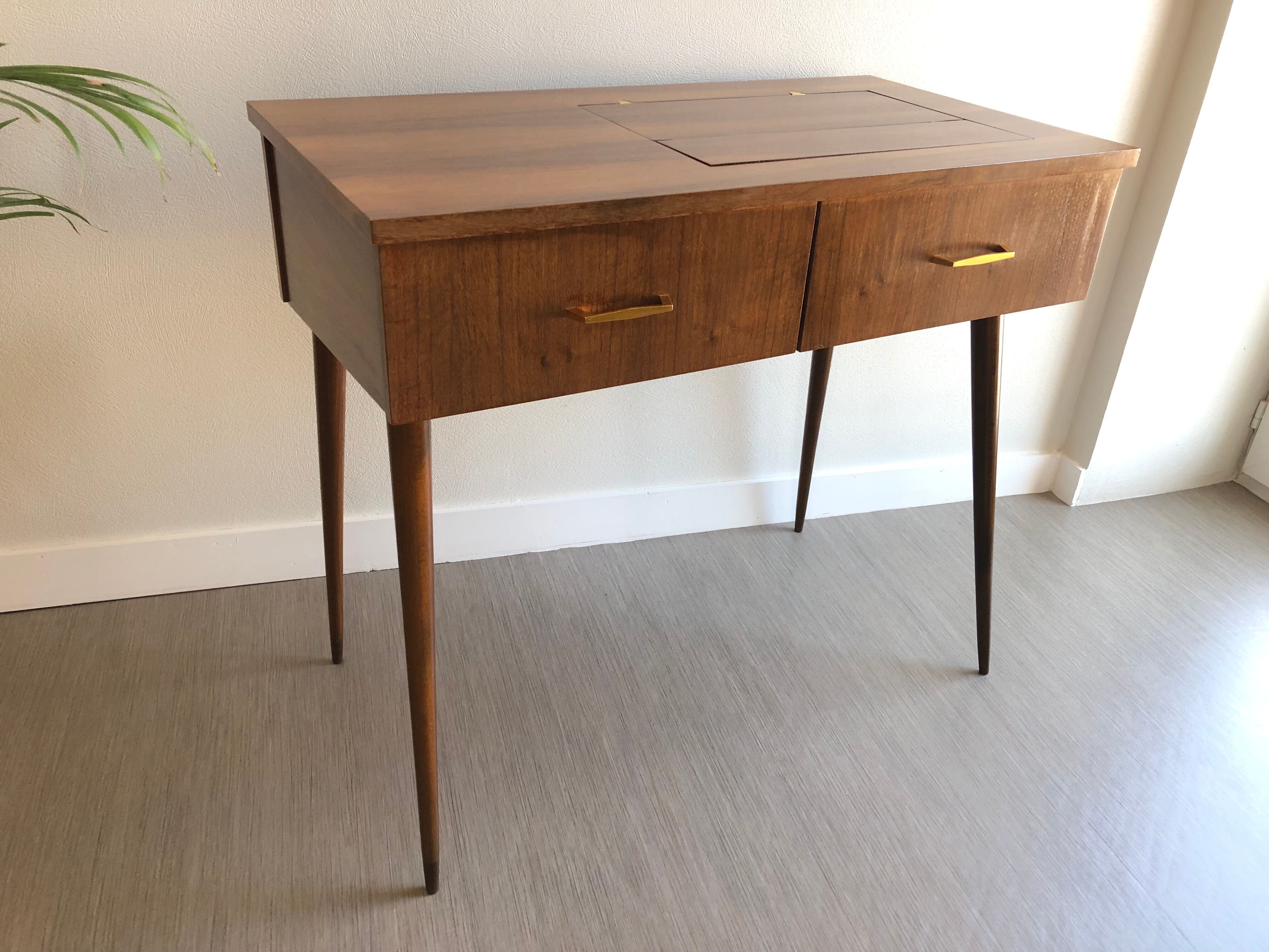 Desk former Cabinet sewing machine