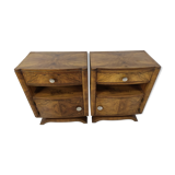 Pair of art deco bedside tables