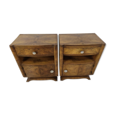 Pair of art deco bedside tables
