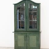 Bamboo and glass display from the 70s 80s