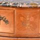 Commode sauteuse Louis XV bois de rose