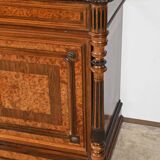 Buffet, commode en loupe d’amboine et palissandre, style Louis XVI – 2ème partie du XIXème