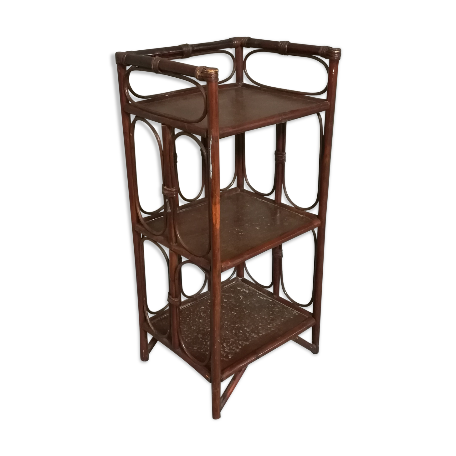 rattan shelf