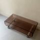 Michel Dumas Création - Smoked plexiglass coffee table for Roche Bobois 70