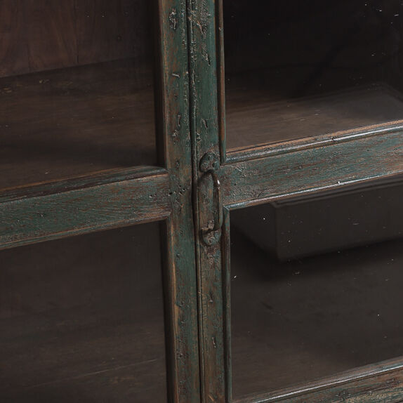 Buffet vintage en bois vert