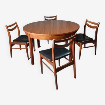 Scandinavian table and chairs set