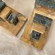 Pair of marble art deco bookends