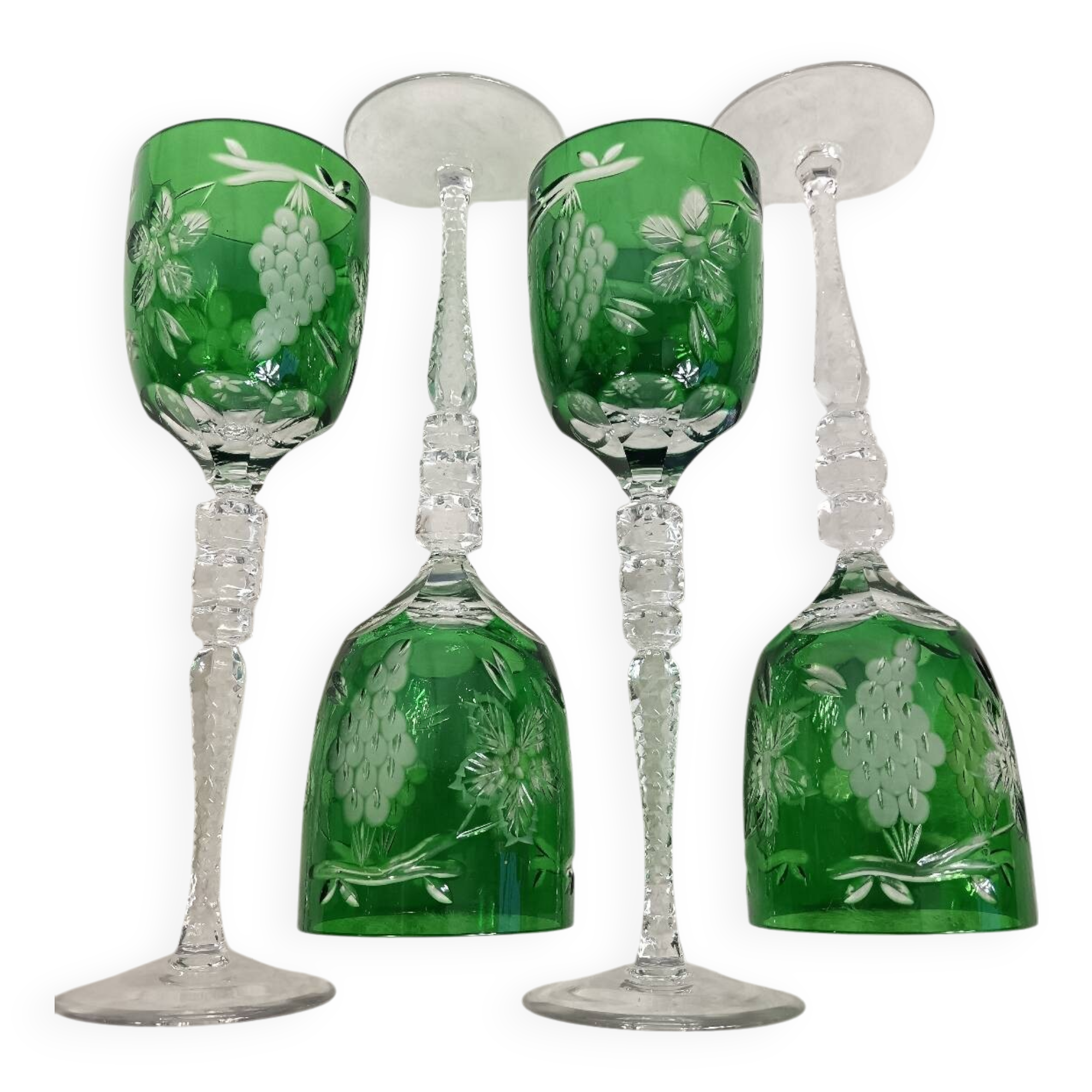 Lot de 4 verres cristal.