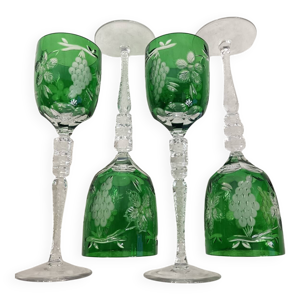 lot de 4 verres cristal.