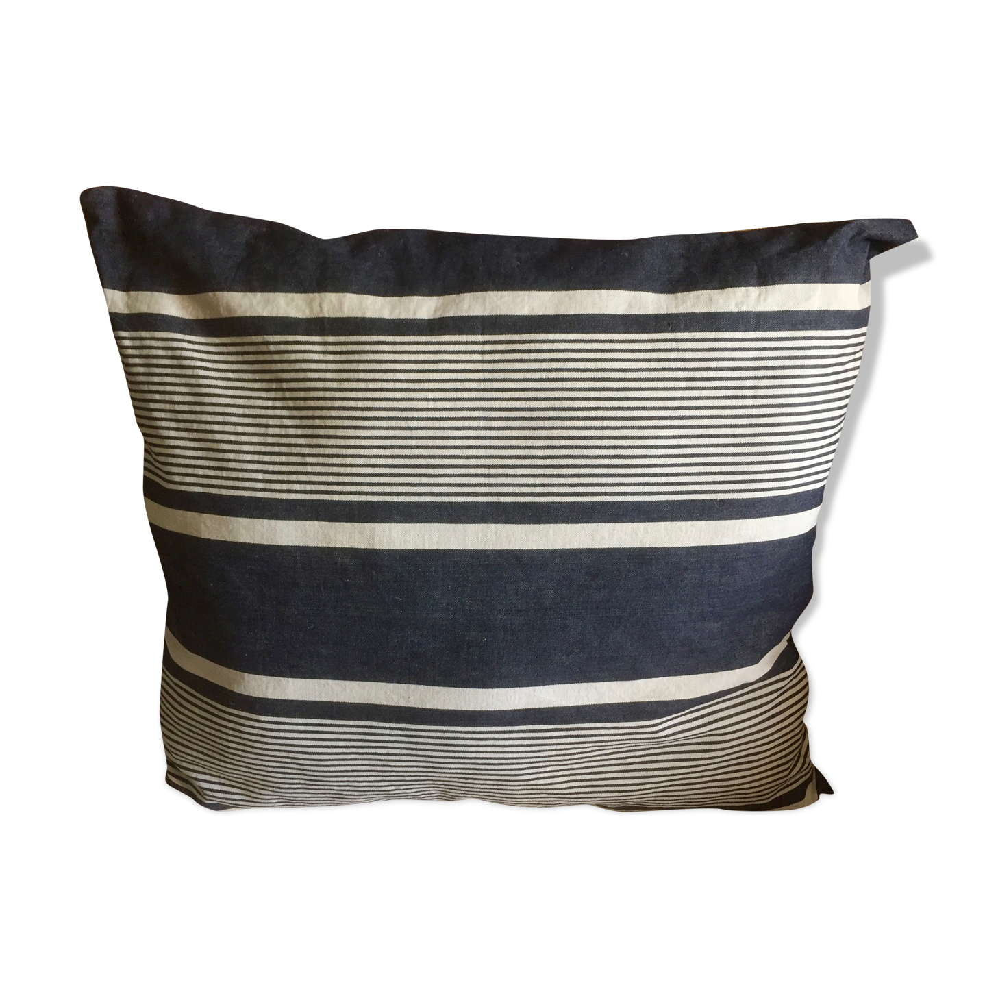Coussin en toile à matelas ancienne