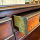 English mahogany sideboard with numerous drawers – sliding top