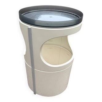 Objet de rangement modulaire en plastique – Design années 1970