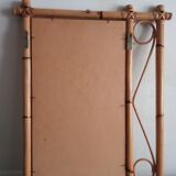 Vintage bamboo mirror