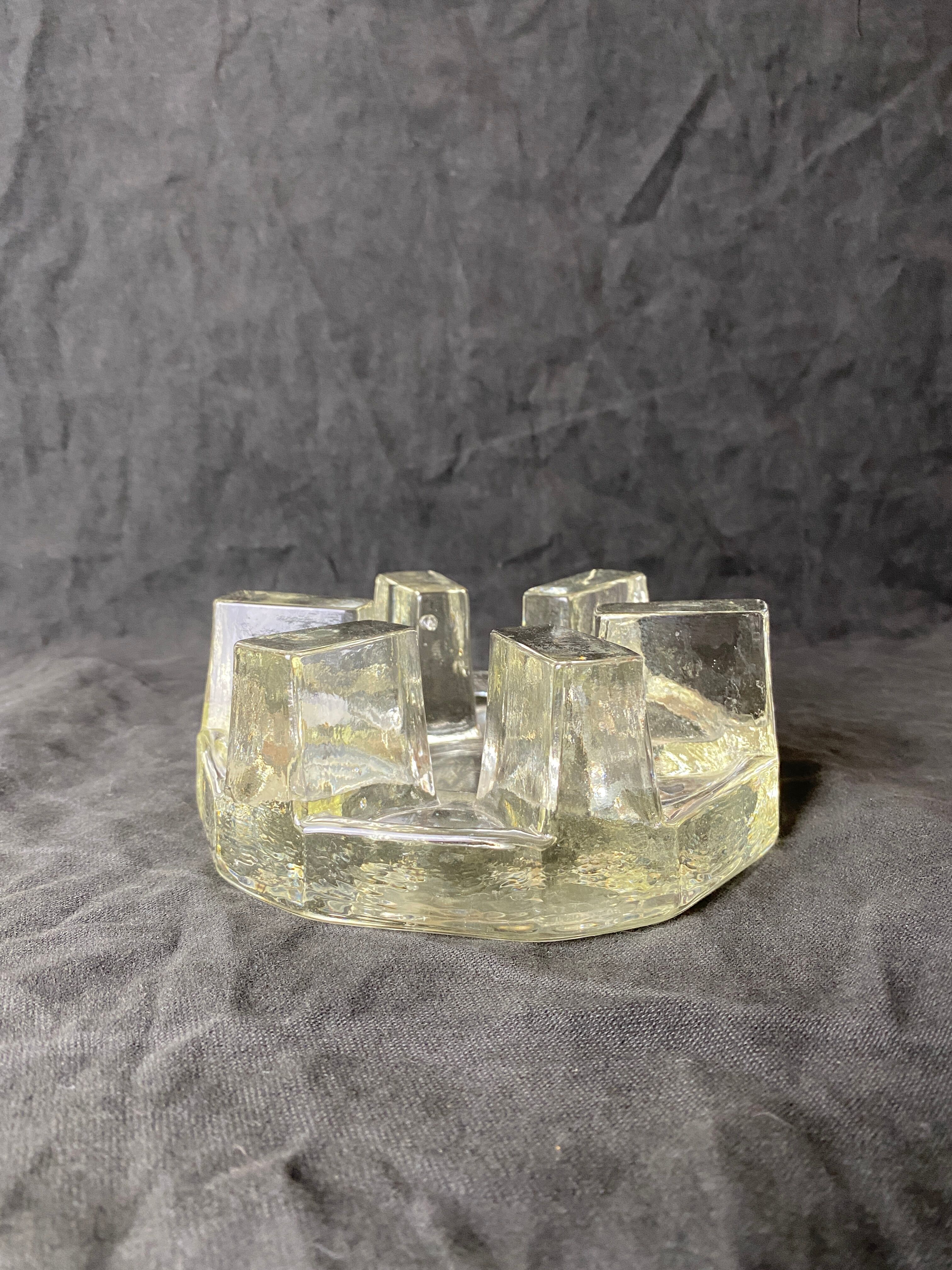 Thick glass reheating