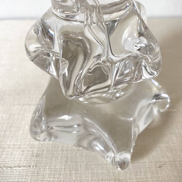 Lampe en cristal style Daum, années 50