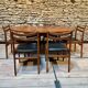 Teak table, vintage Scandinavian style from the 1960s, with hidden extension