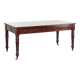 Antique English writing desk from the late 19th century with a warm colour