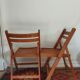 Chaises pliantes vintage