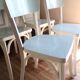 Lot de 4 chaises bistrot Baumann en bois et formica
