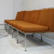 Ensemble de 10 chauffeuses de Louis Baillon, édition Planforms formant canapé modulable, circa 1950