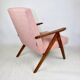 Vintage armchair B-310 VAR pink structural boucle 1970s - 2 pieces available