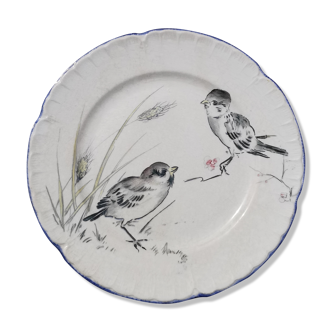 decorative plate, bird décor, crystal staircase Paris