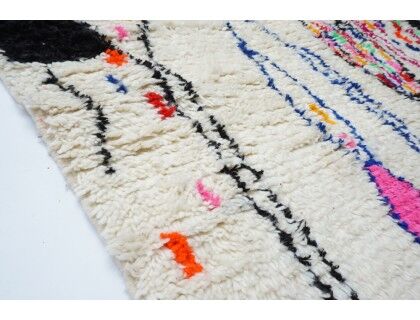 Colorful Berber carpet 266x150cm