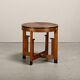 Dutch Art Deco Modernist Amsterdam School side table in Oak