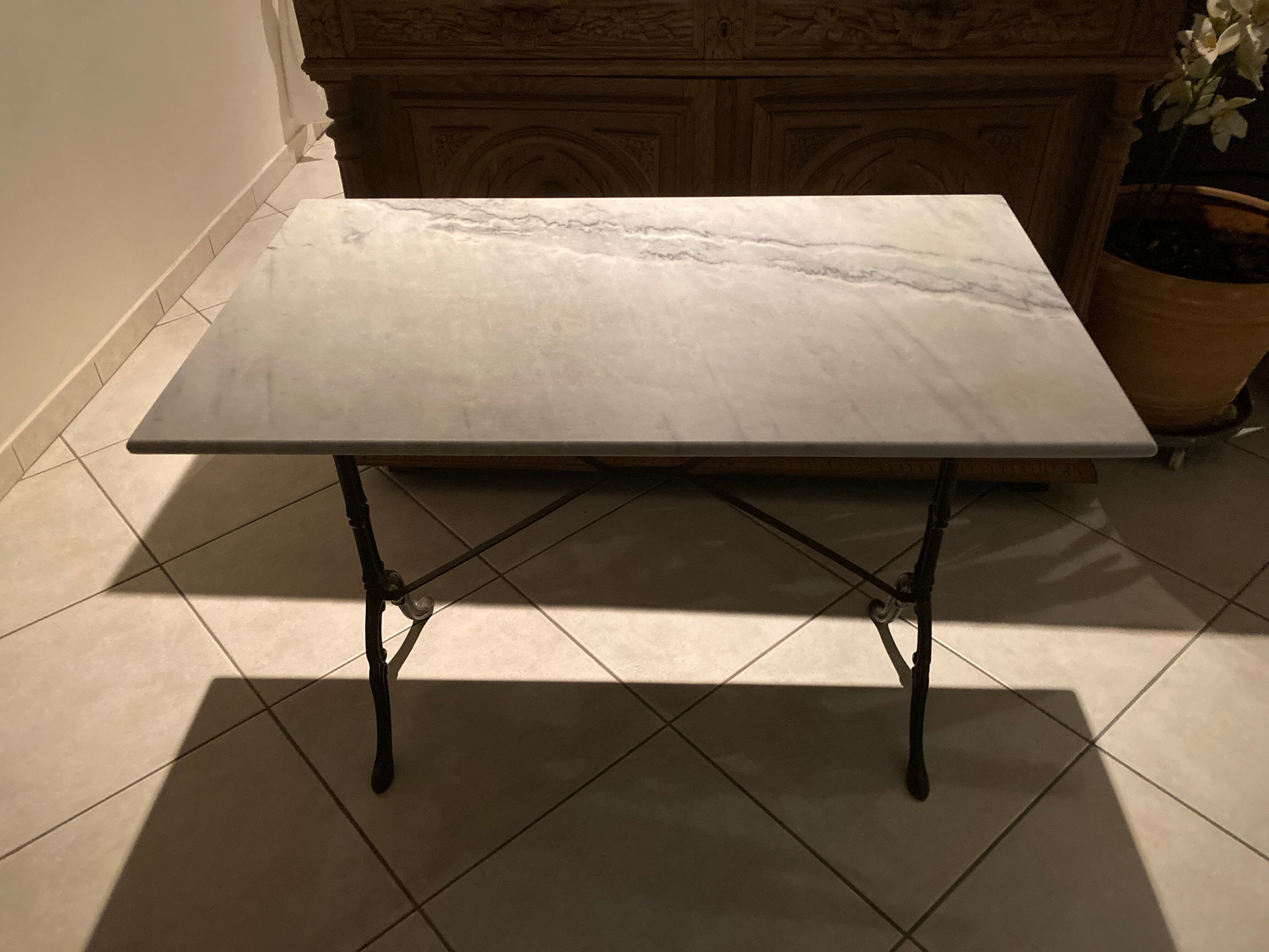 Marble bistro table