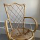 Louis Sognot vintage 1950s rattan chair