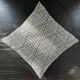 Black and white graphic cushion