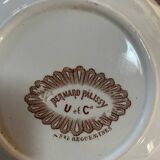 5 coupelles anciennes en porcelaine U et Cie Sarreguemines