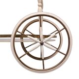 Oval shaped glass tops serving trolley Italy 1950s