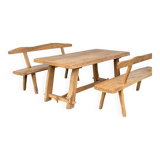 Aranjou rustic table and bench