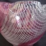 A. D. Copier, Leerdam, Netherlands - Glass vase filigree patterns