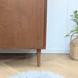 Scandinavian glass bookcase