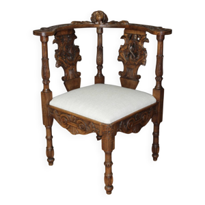 Fauteuil d'angle à décor