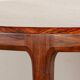 Danish round rosewood coffee table model 283 by Johannes Andersen.