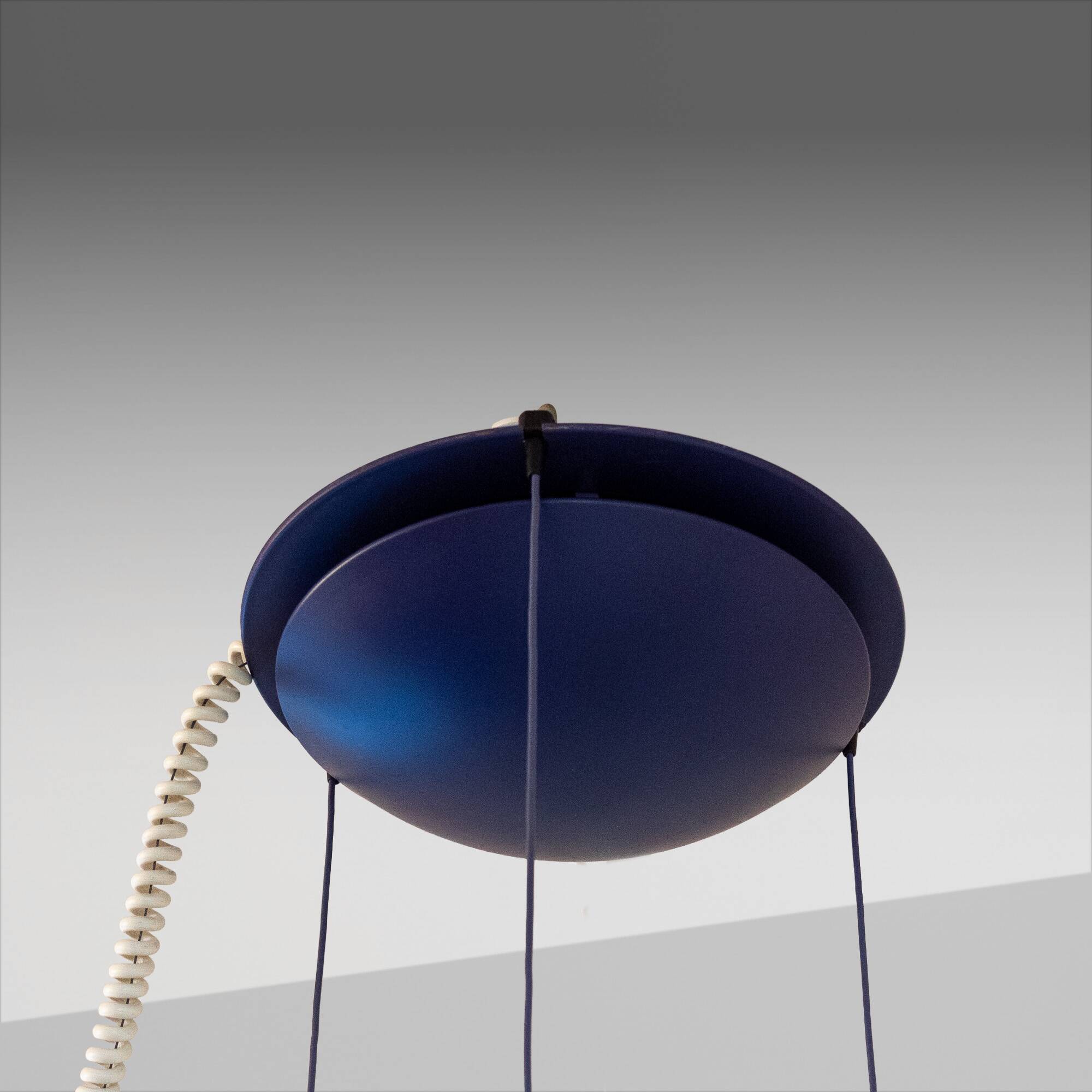 Pendentif Aurora Blue de l'ère spatiale par Arteluce, Perry King et Santiago Miranda,