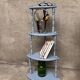 Antique corner shelf on legs
