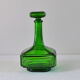 Green vintage sweet decanter