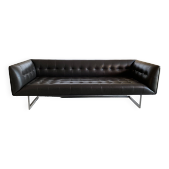 Edouard sofa design carlo colombo brown leather