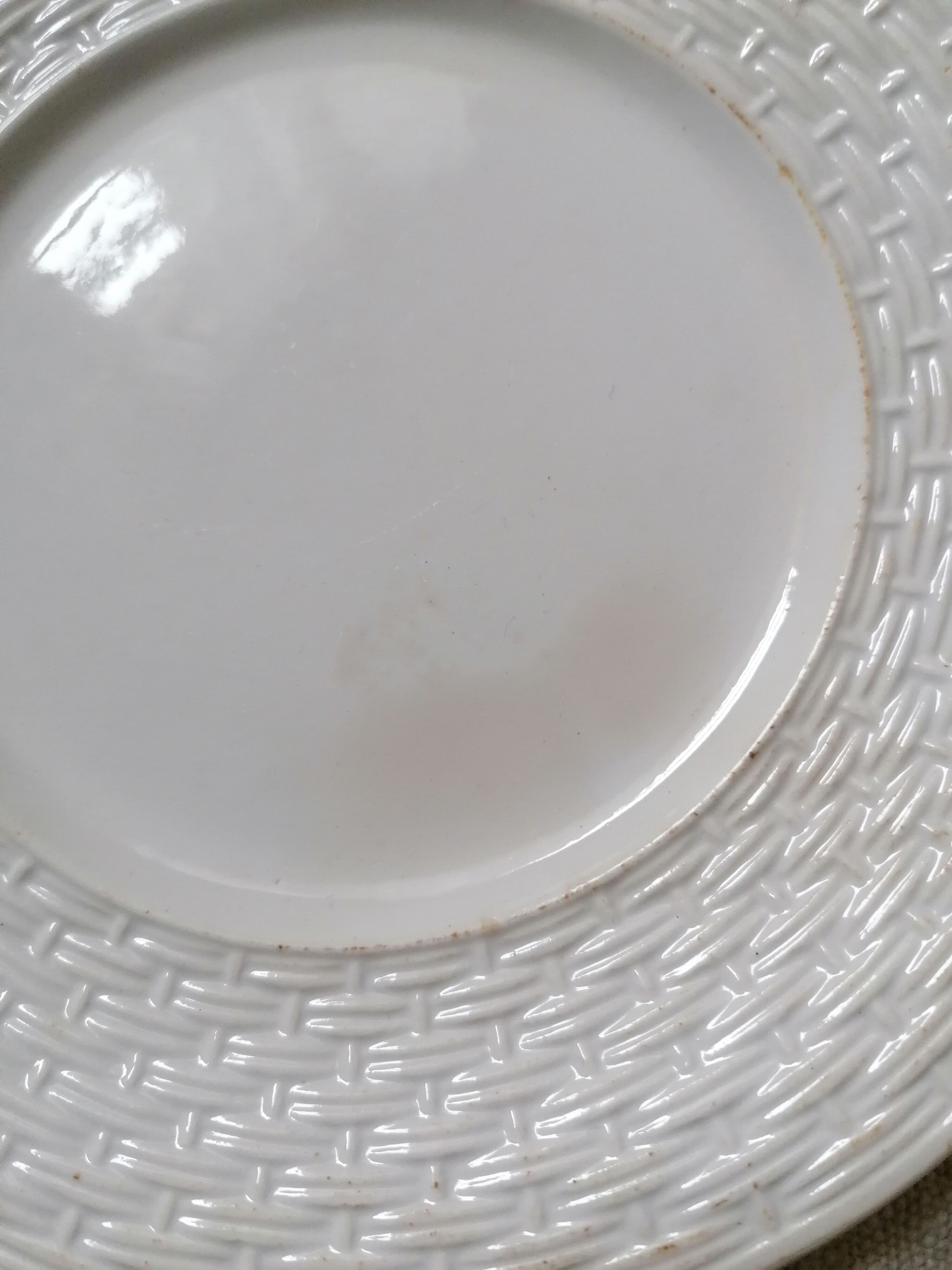 Set of 7 Gien earthenware dessert plates
