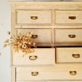 Craft furniture haberdashery - tall patinated chest of drawers - XXL chest of drawers