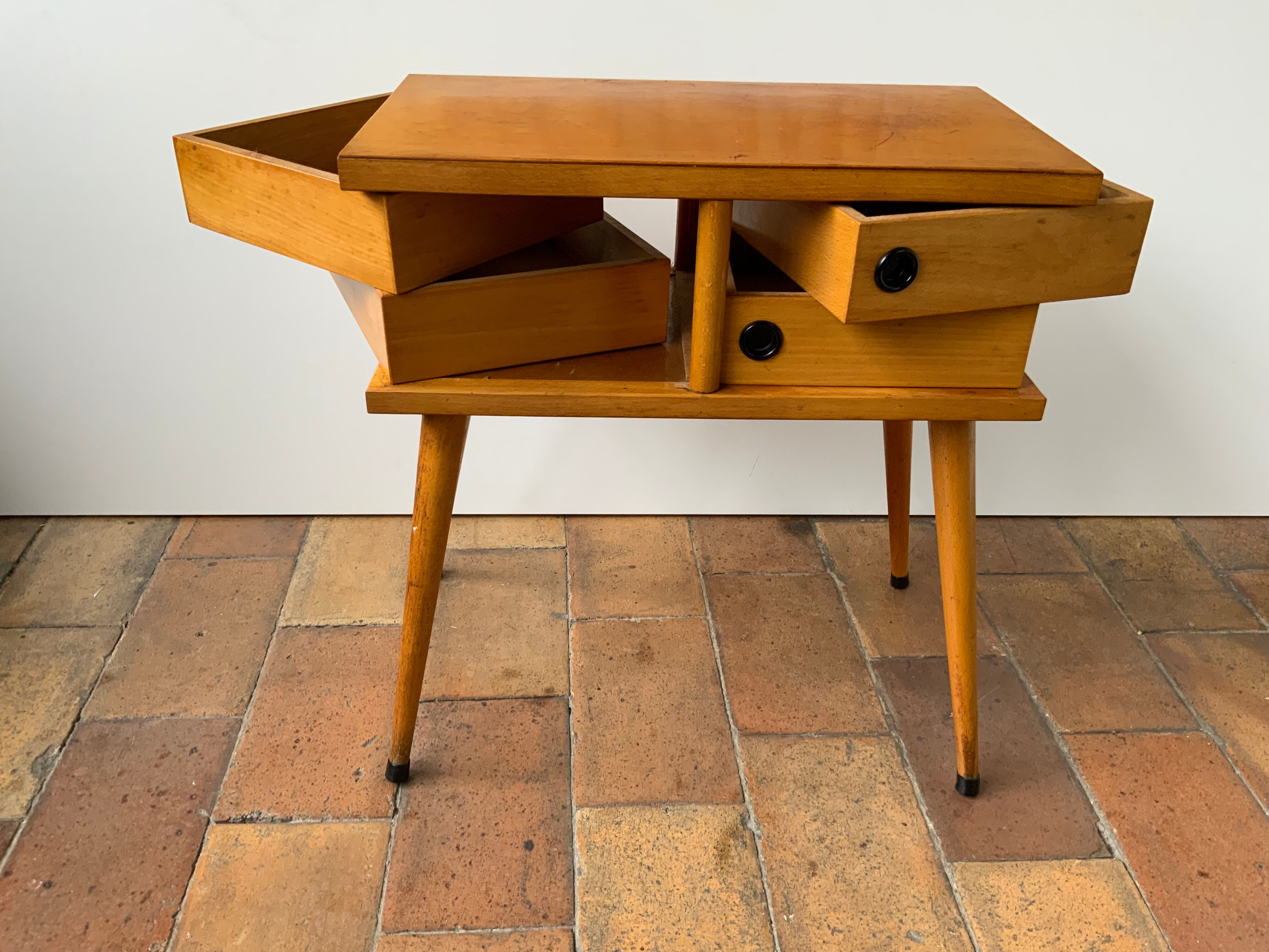 Vintage bedside table