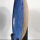 Vintage cobalt blue glazed stoneware plate